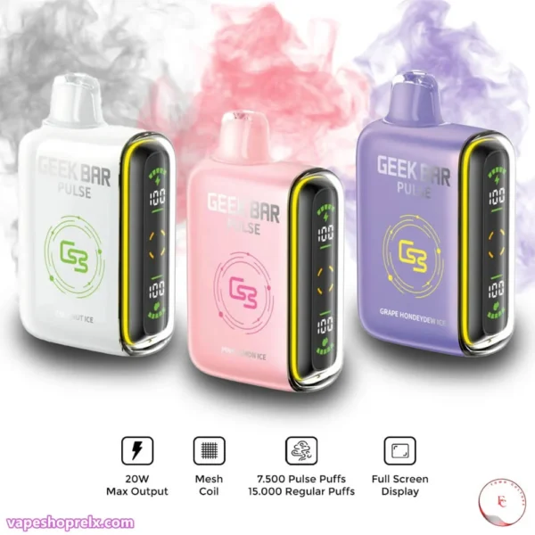 GEEK BAR PULESE 15000 Puffs 小火箭3 GEEK BAR PULESE 15000 Puffs 小火箭拋棄式電子煙 一次性霧化棒