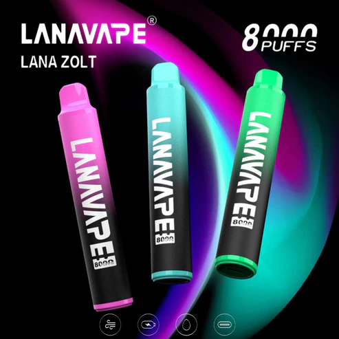 爆紅小煙 |LANA 8000 PUFFS 拋棄式一次性電子煙 台灣電子煙推薦