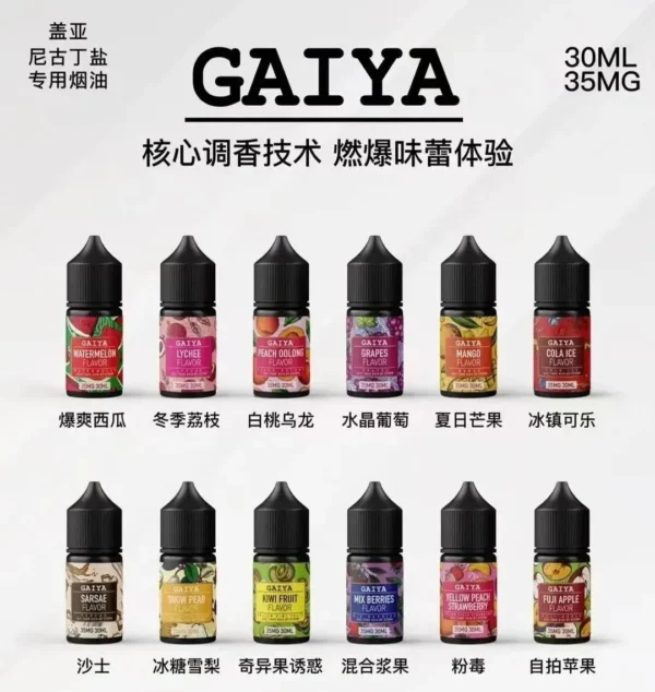 GAIYA 蓋亞煙油系列 2 GAIYA 蓋亞煙油系列 小煙油30ml/35mg 蓋亞電子煙油