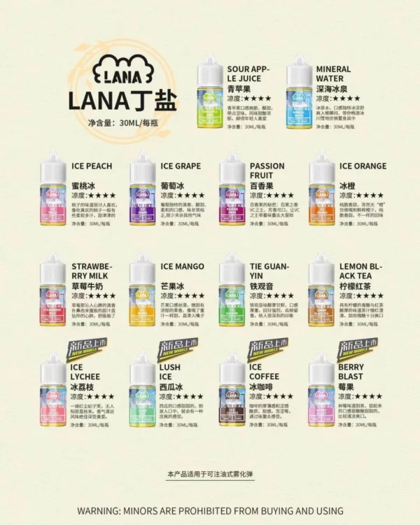 LANA1煙 ✅ 正品 LANA 拉娜電子煙油 台灣711到付
