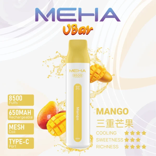 MEHA VBar小白條9 MEHA VBar小白條8500 Puffs拋棄式/一次性電子煙 魅嗨現貨