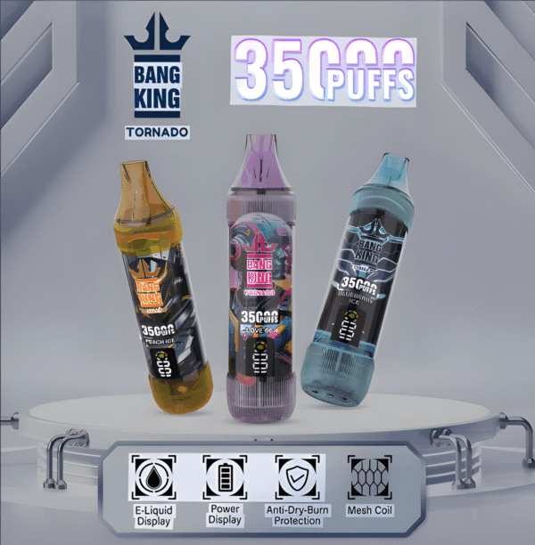 爆款推薦｜Bang King 35000 Puffs 一次性電子煙 — 長效之選