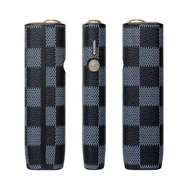 iqos-iluma-one-煙桿棋盤格保護殼.jpg IQOS ILUMA ONE加熱煙機保护套 加热不燃烧保护皮套 棋盘格風格