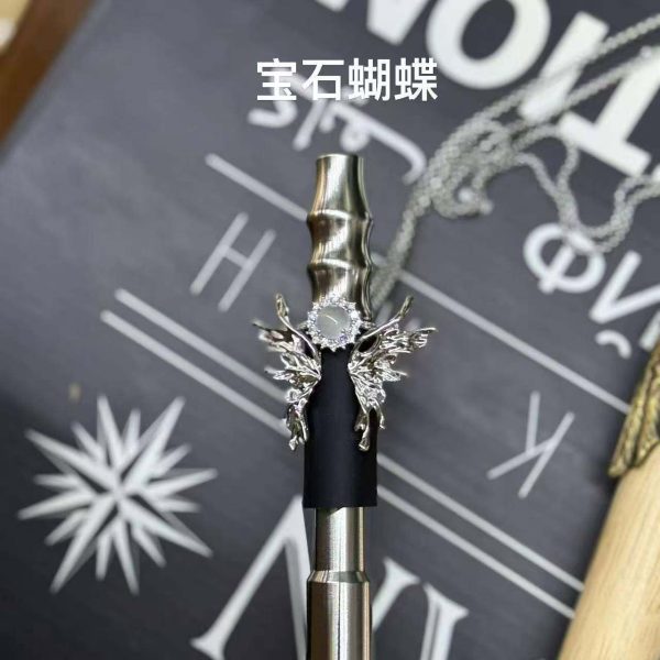 阿爾法赫（Al Fakher）風格 304 不鏽鋼帶鏈條水煙吸嘴 是 2024-2025 年水煙（Shisha/Hookah）配件市場中的熱門爆款