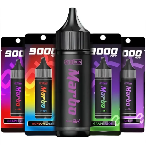marbo拋棄式電子煙 泰 國知名的 Marbo Bar 9000 Puffs 拋棄式電子煙 泰 國知名的Salt Hub 品牌